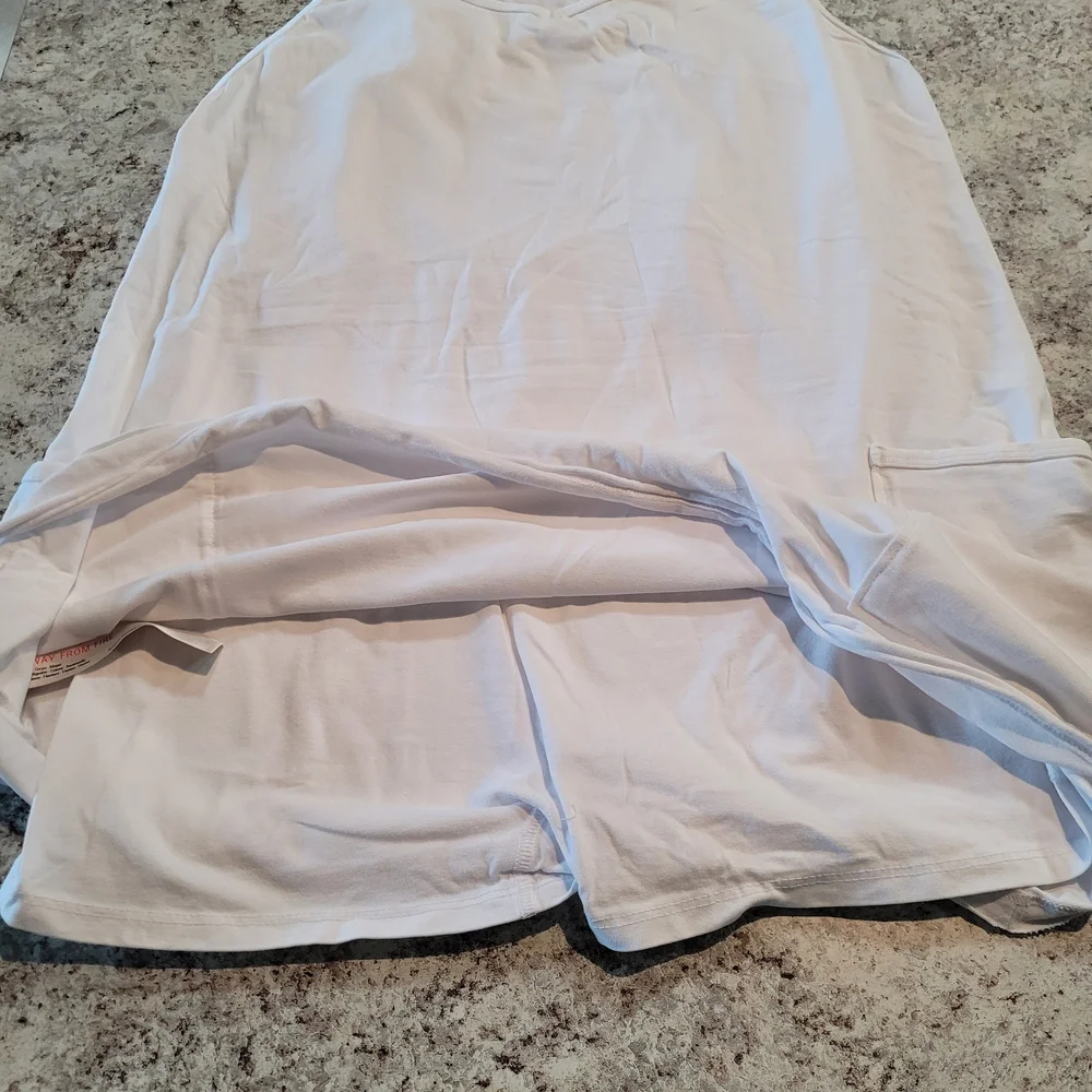 NWOT FP Movement Hot Shot Mini Dress W/ Short Racerback White (M) - Picture 5 of 11
